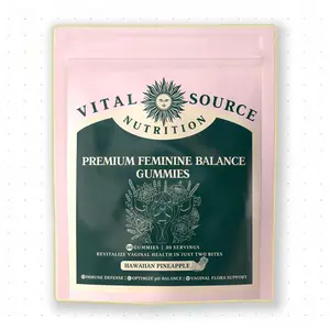 Vital Source Nutrition - High Quality Women's Balanced Gummies - Women's Health and Wellness - Immune Support - Vegetarians, Gluten Free - Hawaiian Pineapple -Obsessively crafted-Made with love