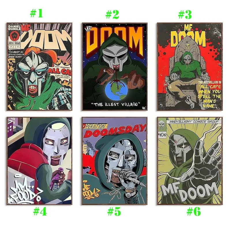 Mf Doom Poster ,Music Album Cover Posters Mf Doom Poster ,Music Album Cover Posters