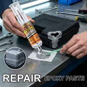 Waterproof Fast-Drying Casting Glue, Ab Epoxy Repair Adhesive, High-Temperature Welding Glue, DIY Friendly, for Plastic, Pipes, Stainless Steel, Aluminum, Alloy