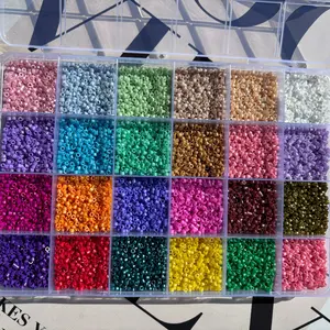 11500pcs 2.5mm Colorful Glass Seed Beads Set, Bead Assortment, DIY Bracelet Necklace Jewelry Making, Christmas New Year Valentine Gift, Storage Box Included