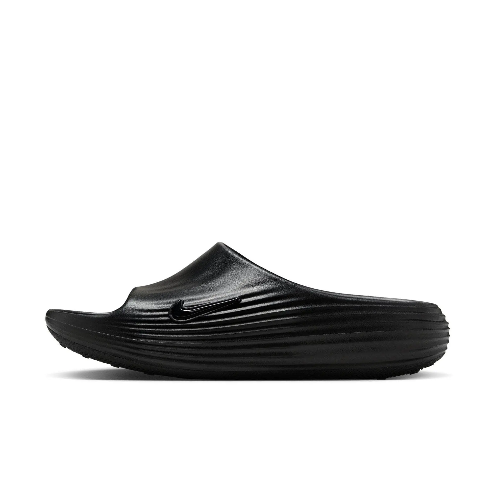 NIKE Men's Rejuven8 Recovery Slide Slipper, Slip On with ReactX Foam Responsive Cushion and Grippy Rubber Outsole