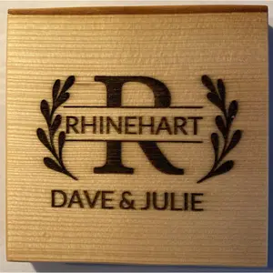 Custom Wood Coasters | Housewarming Gift | Monogrammed Coasters | Bar Coasters | Wedding Coasters