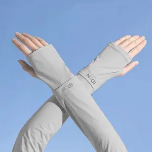 LHU Unisex Sunproof Ice Silk Arm Sleeves, 2 Pairs, 2025 New Lightweight Breathable, for Outdoor Sport & Cycling