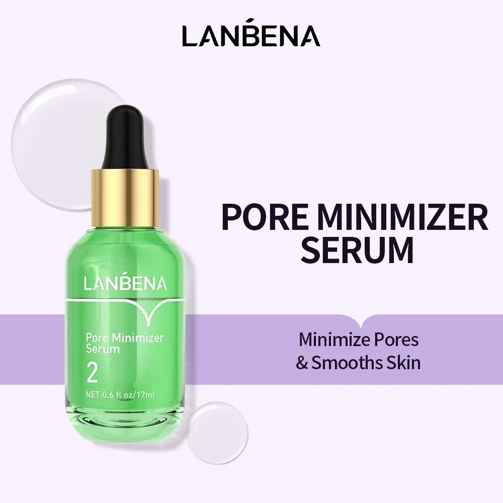 LANBENA Green Tea Pore Minimizer Serum - Peel Off Mask for Nose Chin & Face