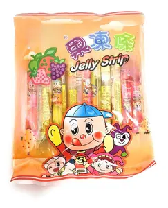 Jin Jin - Jelly Strip (Jelly Filled Straws in Assorted Flavors) - Net Wt. 14.1 Oz.