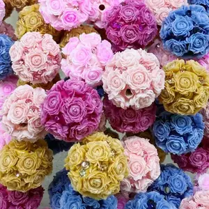 Rose Flower Beads, DIY Silicone Beads for Phonechain,Keychain,Pen