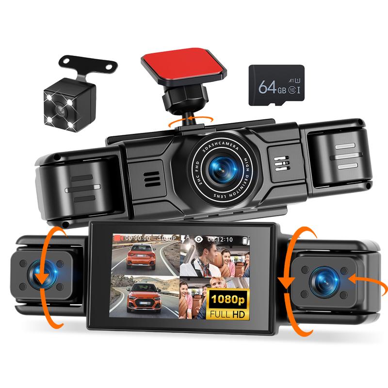 Podofo Car Dash Cam Support Night Vision Parking Monitor Driving Recorder Motion Detection Loop Recording For Car Revesing Help - 34