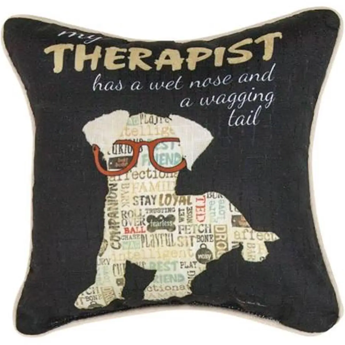 Manual Woodworkers & Weavers SDPTWN 12 in. Fabric Pillow - Whimsical Decorative Accent Cushion, Humorous Art, Home Decor Items
