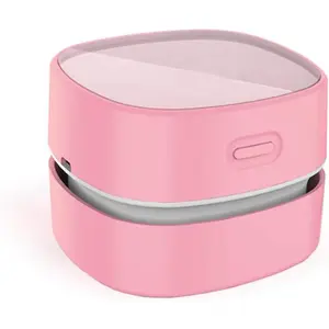 Desktop Vacuum cleaner,Mini table dust sweeper Energy Saving,High endurance up to 400 mins,Cordless&360o Rotatable Design for Cleaning Hairs,Crumbs,Computer Keyboard of gifts for  (orange)