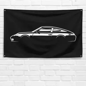 For Porsche 996 Car Fans 3x5 ft Flag Garage Gift Wall Banner