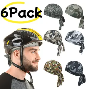 6-Pack Men'S Doo Rags - Skull Caps, Durags for Cycling And Motorcycling
