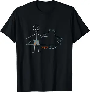 100%cotton Funny Mens 757 Area Code, VA Boys Virginia Souvenir T-Shirt