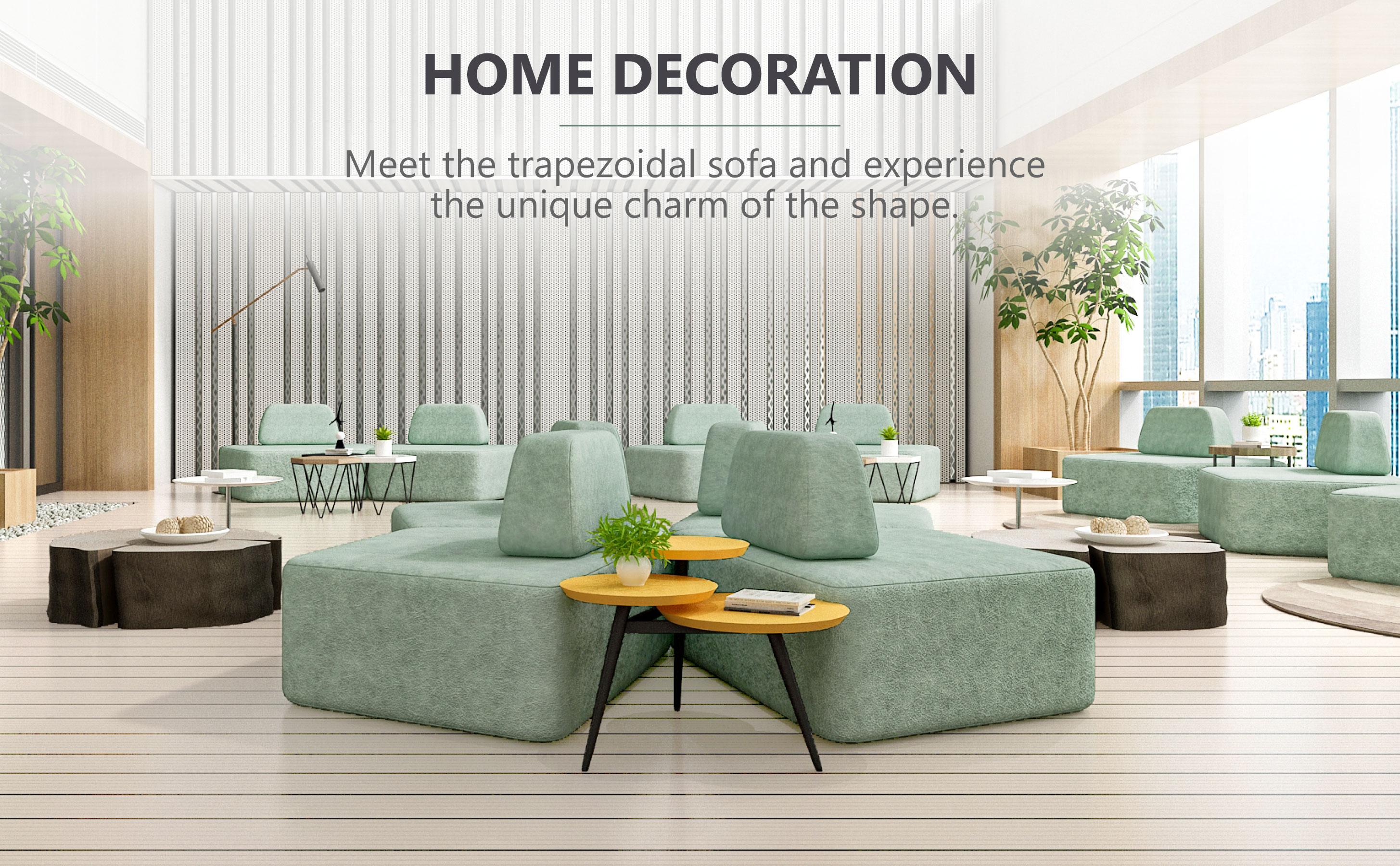 Daneey Curved Sofa Oversized Curved Sectional Couch boneless Modular Sectional Sofa nugget Couches for Living Room with 1 Pillows for Living Room modern  viral sofa