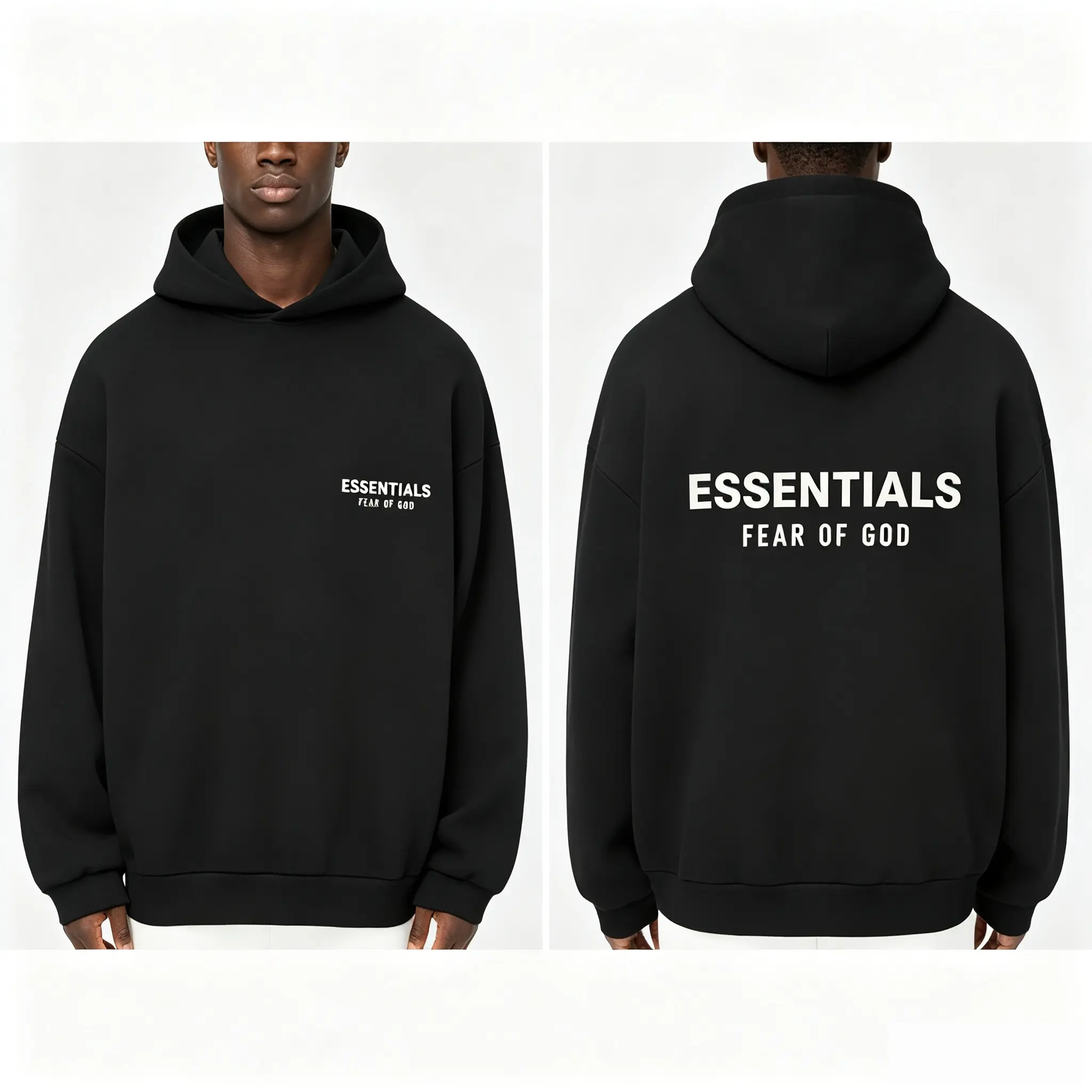 Fear of God Essentials Fleece Hoodie II 'Black'