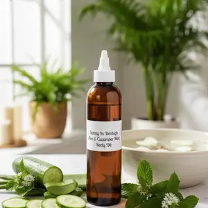 Aloe & Cucumber Mint  Body Oil 8oz