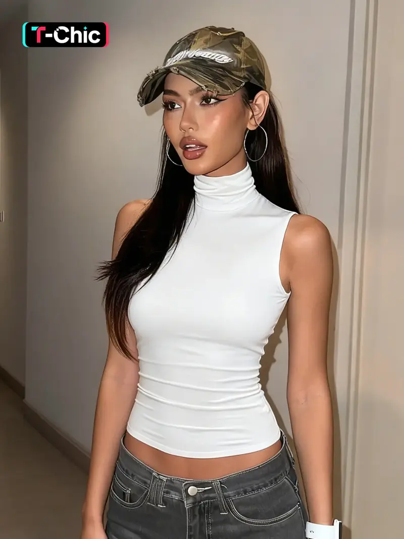 cut out turtleneck - TikTok Shop