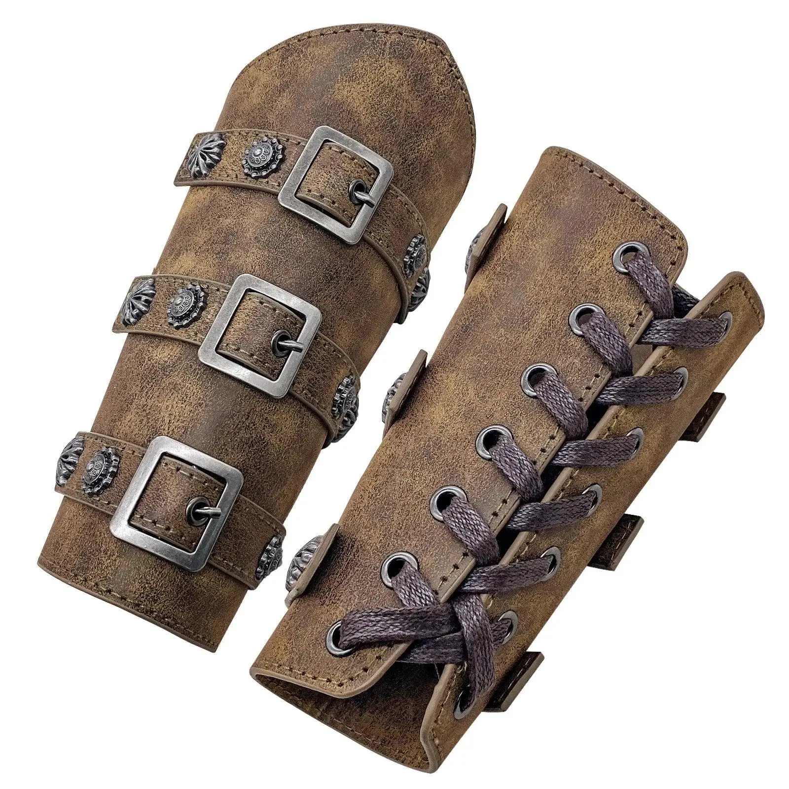 Renaissance Barbarian Leather Arm Guard Bracer