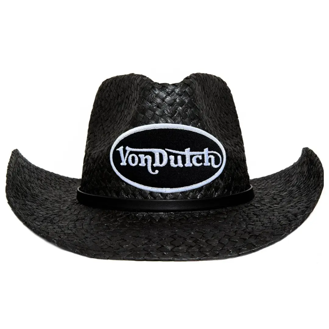 Black and White 'Vintage Ranch' Cowboy Hat