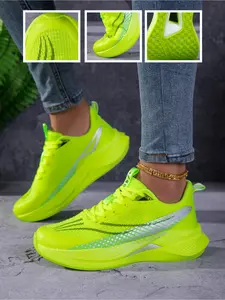 Unisex Goingouttop Spring Summer Thick Sole Sneakers Athletic Casual Breathable Men's Running Gym Shoes Comfortable Soft Anti-Slip Sizes 35-45