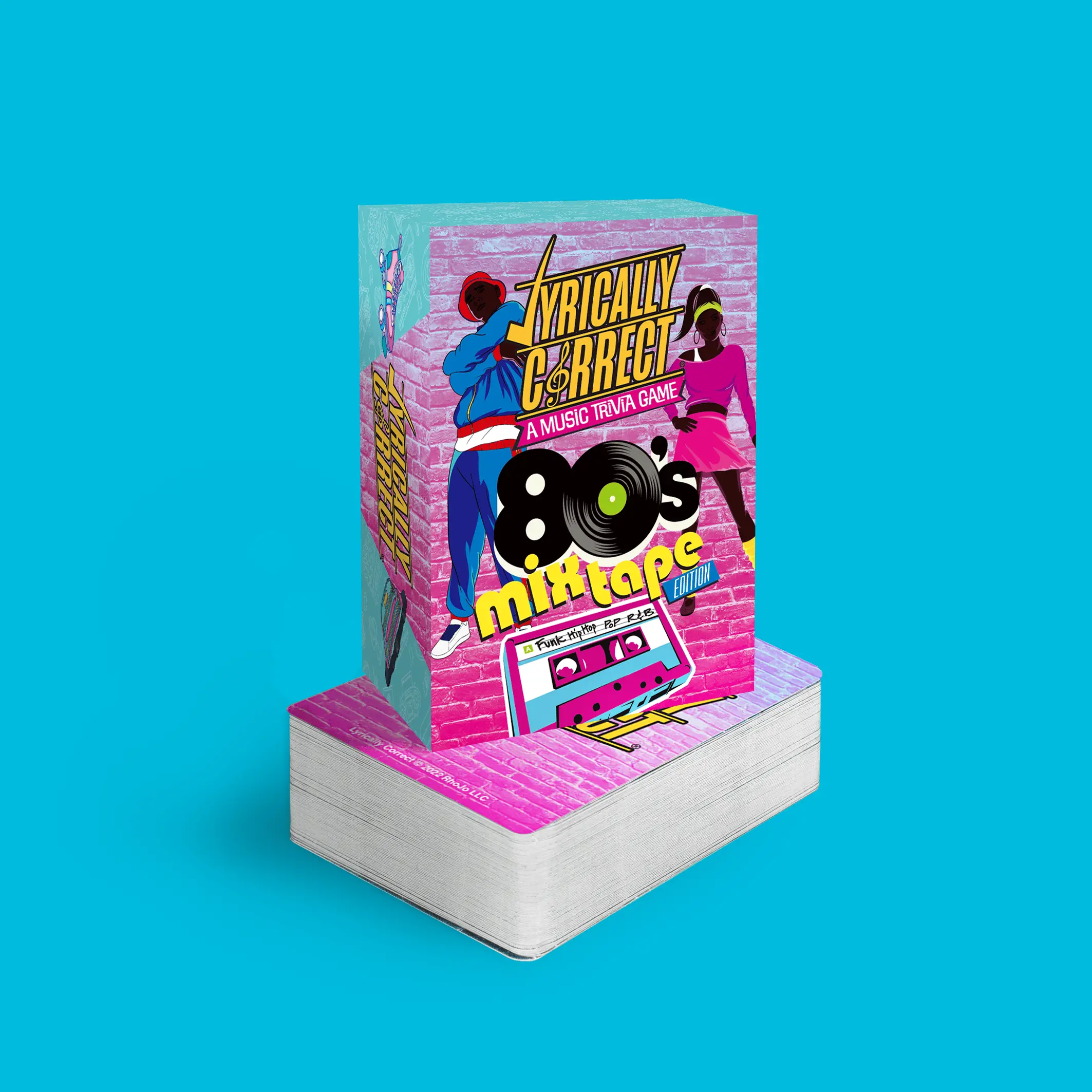Lyrically Correct Mixtape Edition - 80s Hip-Hop R&B Funk & Pop Card Game with 140 Playing Cards & 10 Challenge Cards United States of America Knowledg