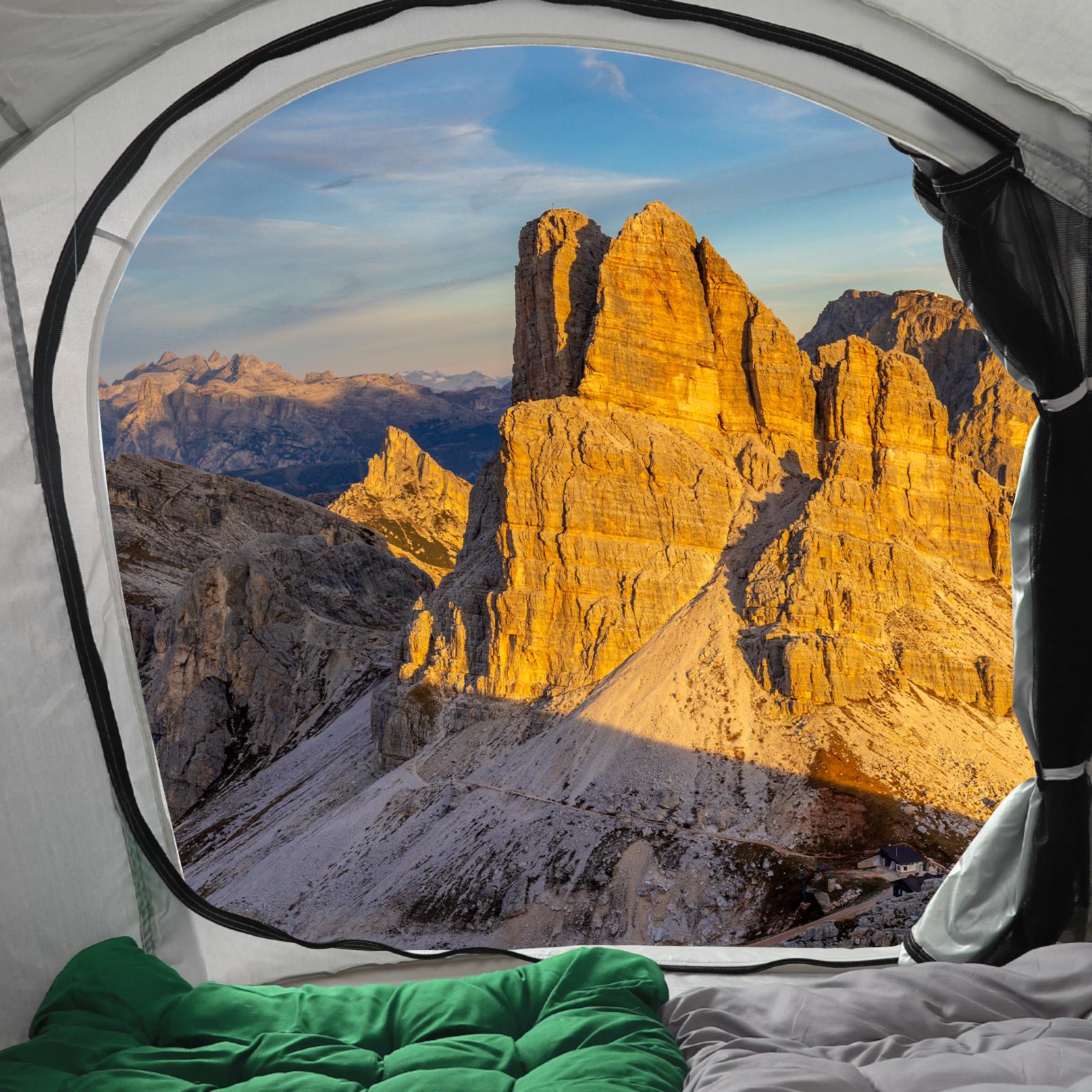 No Assembly Pop Up Beach Tent, 96.8"x59"x41.7" Instant Sun Shelter, Waterproof & Windproof with Mosquito Net, Portable Camping Tent for Beach & Outdoor