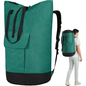 Laundry Bag for College,115L Laundry Backpack  Heavy Duty, College Dorm Essentials Laundry Bag with Straps, Heavy Duty Dirty Clothes Bag for Camping, Apartment and Laundromat
