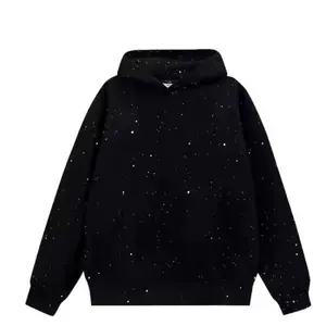 New Autumn-WinterHooded Trendy Brand High-End BlackCouple's Light Luxury Hoodie.