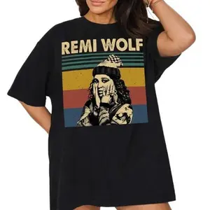 Remi Wolf Vintage T-Shirt Collection Pop & Retro Movie-Inspired Graphic Tees Shirts Casual Crewneck
