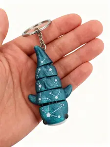3D Printed Adjustable Cute Galaxy Whale Shark Toy Model, Multi-Color Decorative Keychain, Visual Appeal, Stress Relief Fidget Toy, All Ages Gift