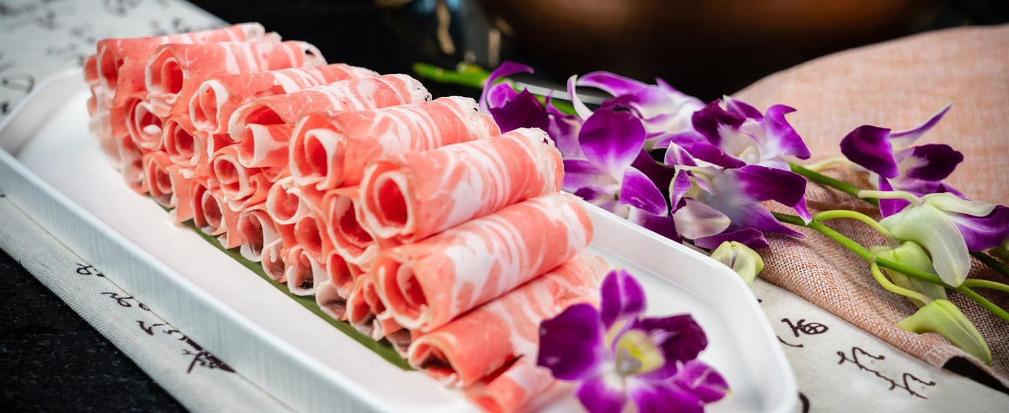 OSTBA Adjustable Electric Meat Slicer, 0-15mm Thickness, 7.5'' Removable Blade, Child Safety Lock, Easy to Clean, 200W with 2 Blades/ 150W / 200W