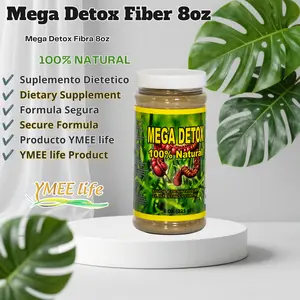 100% Natural Fiber Edible Healthcare Dietary Supplement - MEGA DETOX Detoxifier for Gut Health, Intestinal Regularity, 8 oz (225 g)