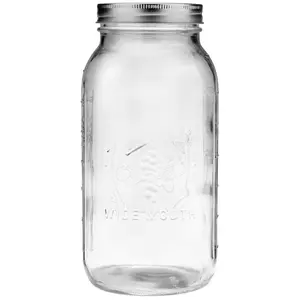 1 64oz Wide Mouth Half Gallon Mason Jar