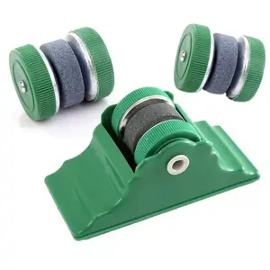 Multifunctional Household Manual Sharpener with Quick Rolling Mechanism, Holder and Handheld Jade Sharpening Stone