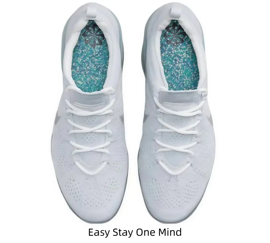 Unisex Perforated Flyknit Casual Running Shoes Comfort Printed Insole Flexible Lightweight Workout Walking Sneakers