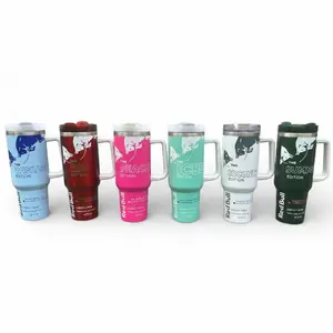RB Energy Drink Inspired 40 oz Tumbler, Viral Energy Drink Tumbler,  Stainless Drinkware With Lid, Without STRAW,  Stylish Water Bottles