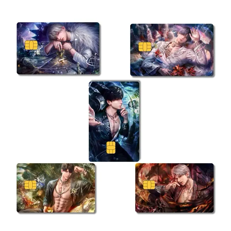 LOVE AND DEEPSPACE Holographic Decal Credit/Debit Card Skins Handmade Vinyl Sticker for Otome Game Lovers Easy Installation Water Resistant