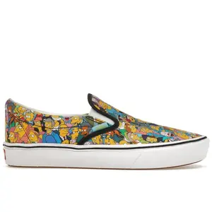 Vans Men's Comfycush Slip-On The Simpsons Collage, from StockX