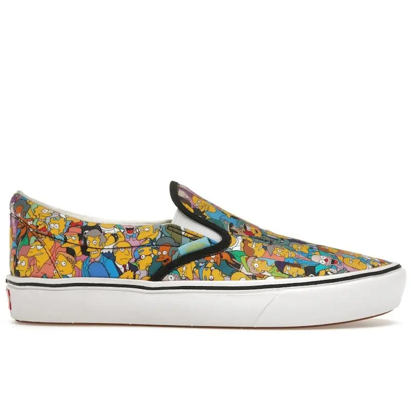 Vans Men's Comfycush Slip-On The Simpsons Collage, from StockX