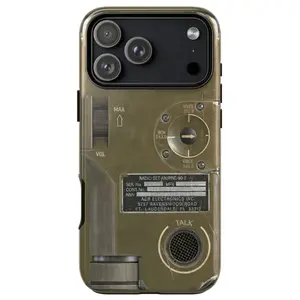 PRC-90 iPhone Case, Durable Protective Cover for iPhone 17, 16, 15, 14, 13, 12, 11 Pro Max, Retro Radio Tough Phone Case, Case Cover for Samsung Galaxy S22, S23, S24, S25
