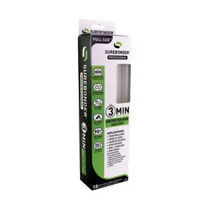 212 MAIN Construction Grade Glue Stick (Pack of 18) – 10 in x 0.41 in Dia, 3-Minute Set, Clear, High-Temperature Compatible, Instant Grab, for Hard to Bond Surfaces, Tile Repair