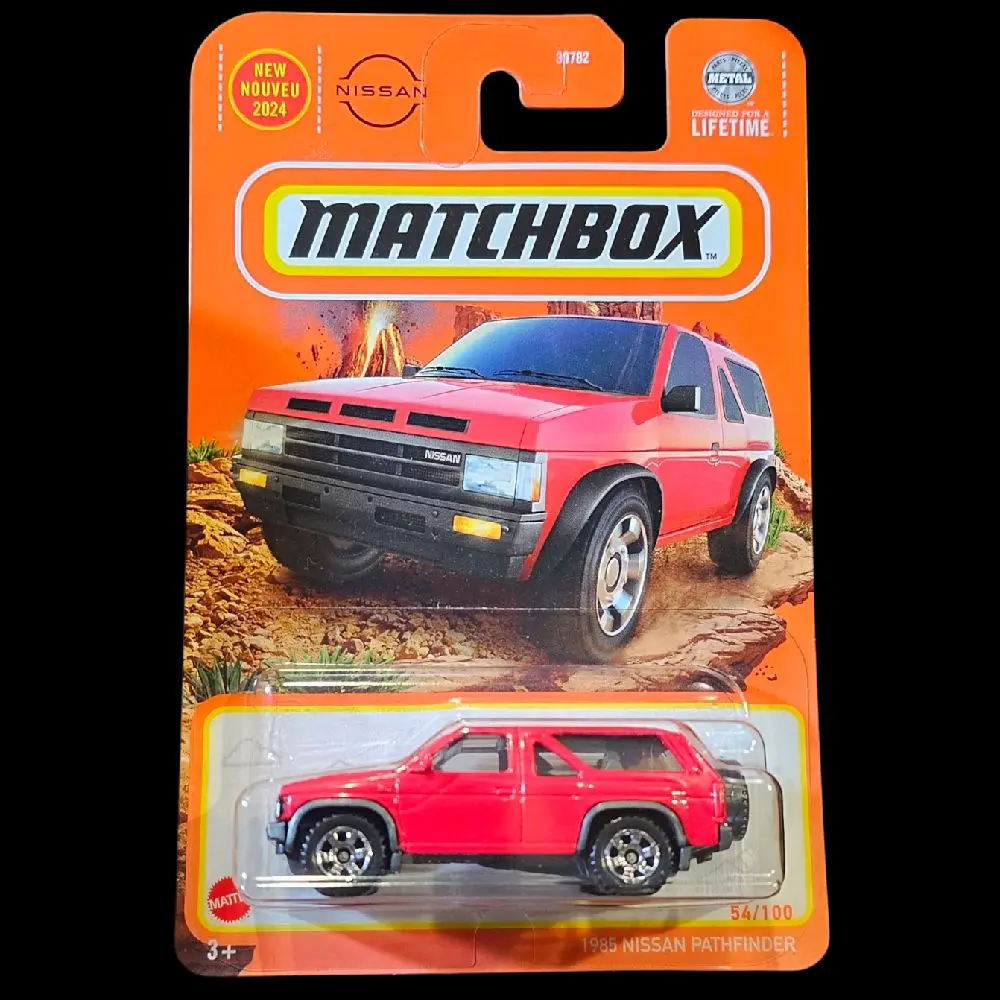 Matchbox 2024 Edition 1985 Red Nissan Pathfinder, 1-100 Series 1:64 Scale Collectible Diecast Metal Car