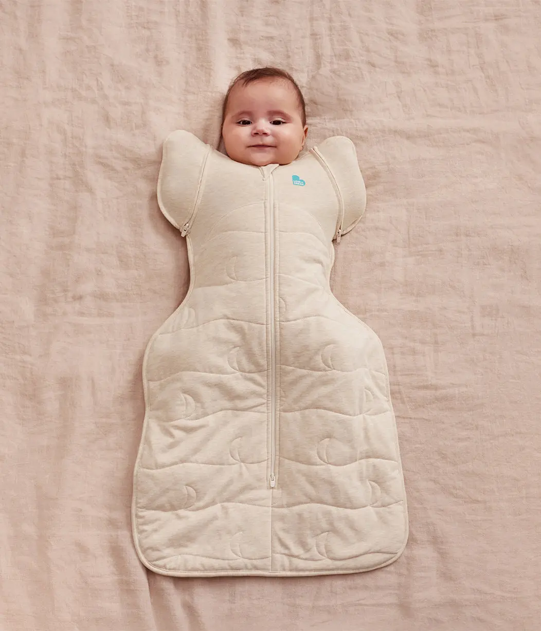 Swaddle Up™ 2-in-1 Transition Bag 3.5 TOG Cotton Oatmeal Moon Quilting