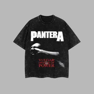 [$$$MANLIFE] Pantera "Walk" Vulgar Display of Power Retro Unisex Washed T-Shirt – Pantera Band 100% Heavyweight Cotton, 90s Records Rock Groove Metal Cotton Tee, Groove Metal Rock Band Shirt, Oversized Vintage Tee, Heavy Metal Merch, Gift for Rock Fans
