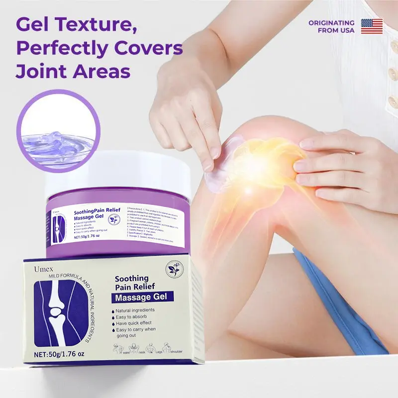 Umex Soothing Joint Care Gel with Glucosamine for Knee Lumbar Shoulder Neck Muscle Pain Body Care Massage Cream Gel 50g summerwins