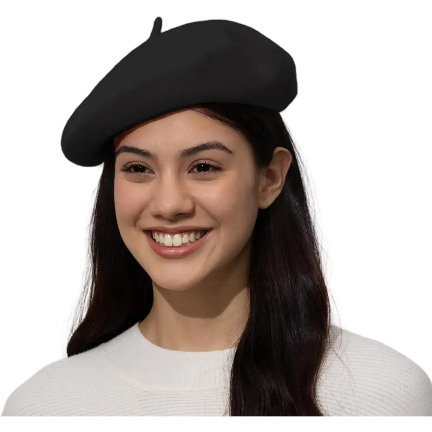 5145 Xl Classic Wool Black Beret Hats For Women Man Painter Hat French Beret Classic Wool Beret Hats for Women Man Painter hat French  main image 4