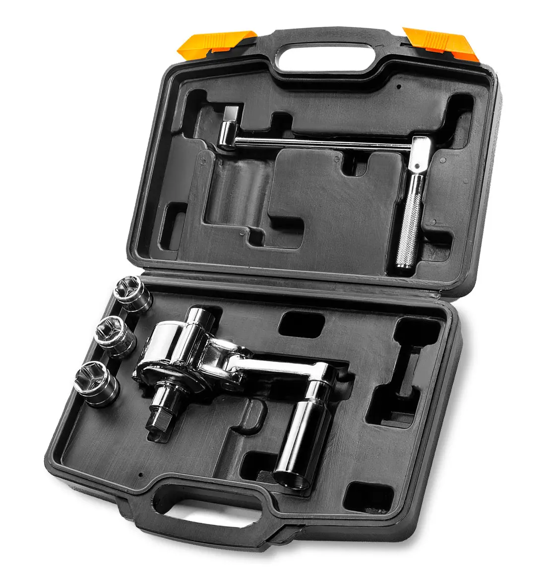 XtremepowerUS 1/2" Car Torque Multiplier Wrench Labor Saving Spanner Lug Nut with 350N.m Output & 17mm-21mm Sockets for Heavy-Duty Vehicles