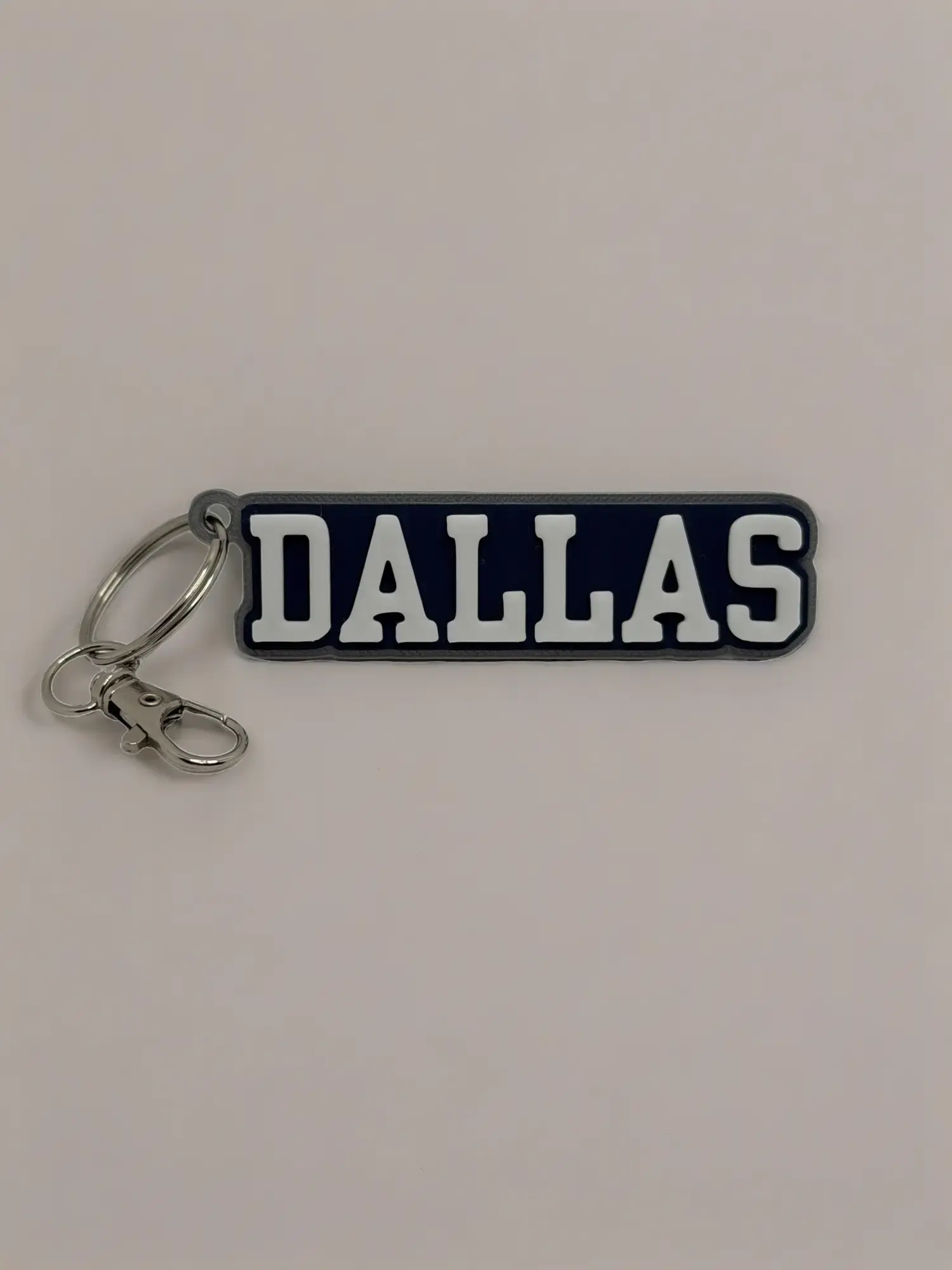 Dallas 3D Printed Keychain - R3Designs