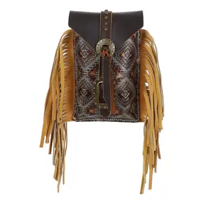 Cowboy Carving Rear Cinch Bag Cowboy Carving Rear Cinch Bag