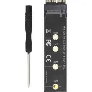 for MacBook AIR Pro 2013 2014 2015 2016 2017 A1465 A1466 A1398 A1502 to NVME M-Key M.2 PCI-E 4.0 SSD Hard Drive 2230 2242 2260 2280 Adapter Card Converter Expansion Board Card