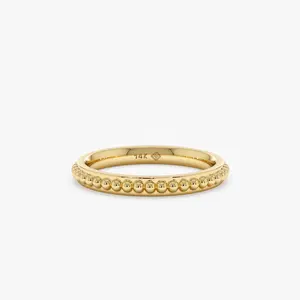 Bead Design Eternity Wedding Band, Devika